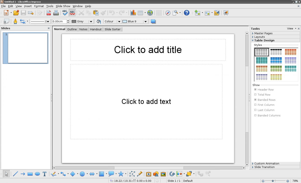 LibreOffice Impress 3.5
