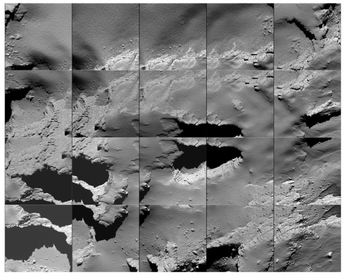 Comet landing site