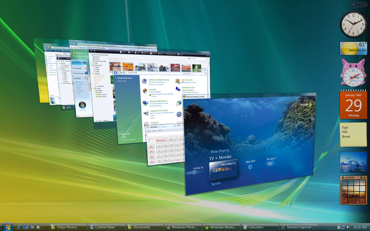 windows vista 3D