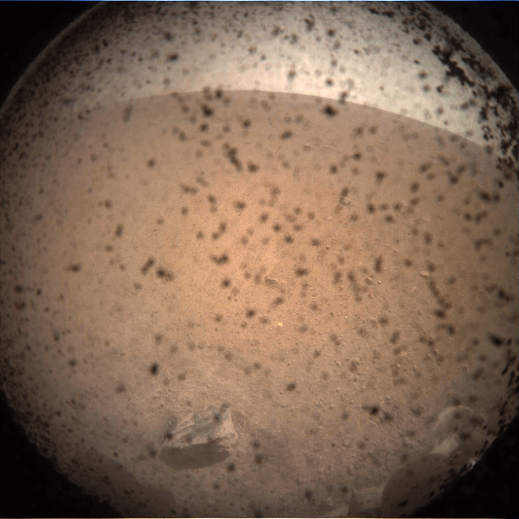 Первое фото inSight с Марса. Credits: NASA