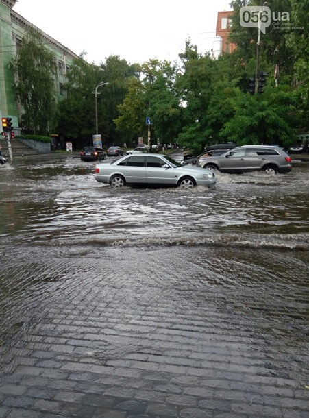 Потоп в Днепропетровске 19 июля 2016