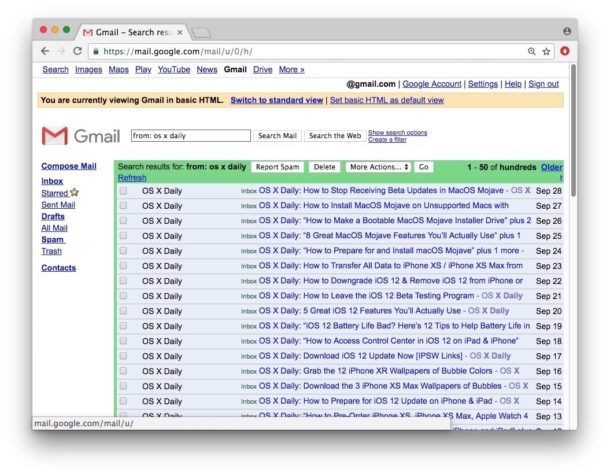 classic gmail basic html view 610x476