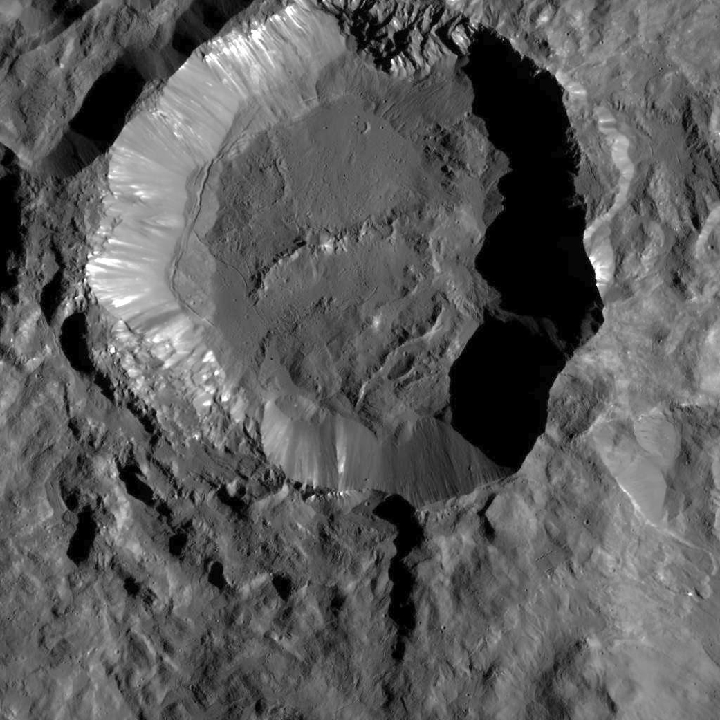 kupalo crater, ceres