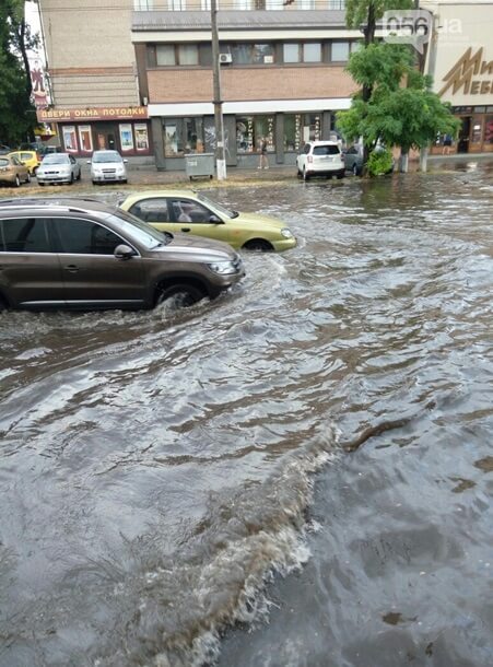 Потоп в Днепропетровске 19 июля 2016