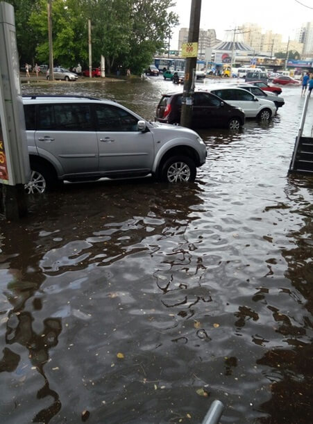 Потоп в Днепропетровске 19 июля 2016