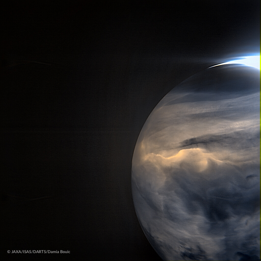 Турбулентность в атмосфере Венеры и ИК диапазоне JAXA / ISAS / DARTS / Damia Bouic :: Бортжурнал Ктулху