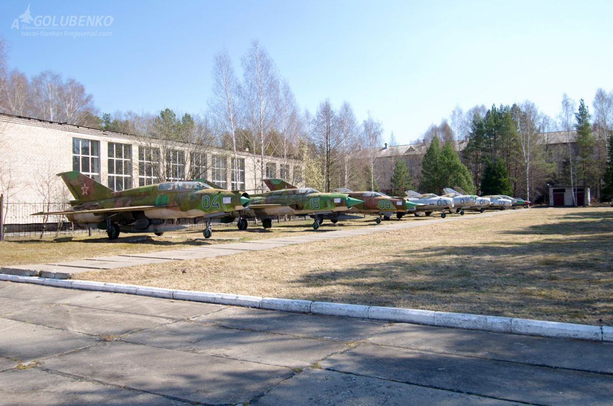 МиГ-21УМ, МиГ-21ПФМ, МиГ-21СМ, МиГ-19С, МиГ-19ПМ, МиГ-17, МиГ-15УТИ, L-39, L-29