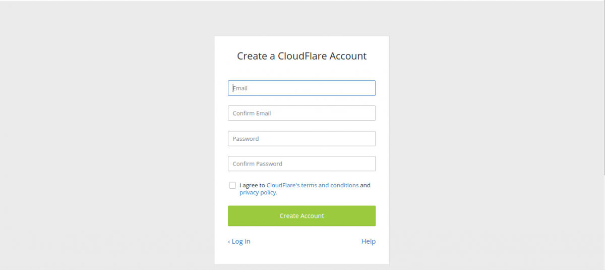 cloudflare signup
